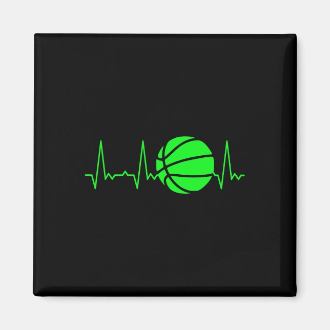 Heartbeat Bysketbyll 5  Magnet (Front)