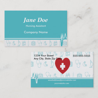 Heartbeat Care Medical Business Cards