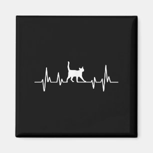Heartbeat Cat Magnet