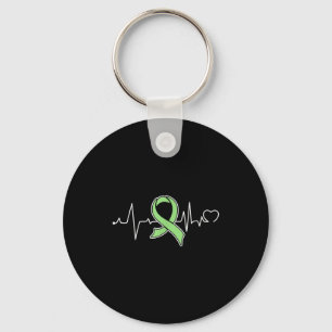 Heartbeat- Celiac Disease Awareness Supporter Ribb Key Ring