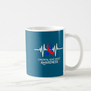Heartbeat Chd Congenital Heart Defect Awareness Mo Coffee Mug