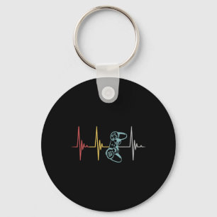 Heartbeat Controller For Nerd Multiplayer Gaming Key Ring