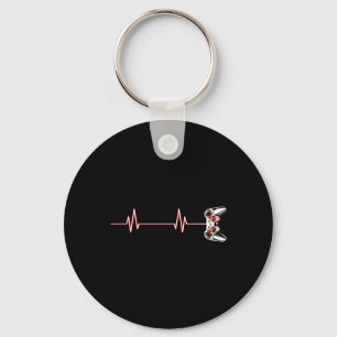 Heartbeat Cool Video Game Controller For Nerdy Gam Key Ring