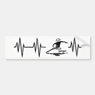 Heartbeat Disc Golf sticker
