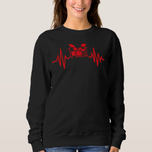 Heartbeat Drums Proud Drummer Sweatshirt