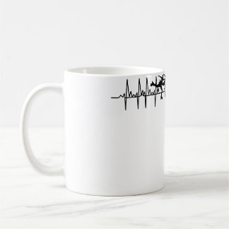 Heartbeat Ecg Roller Skates Roller Skating Inline  Coffee Mug
