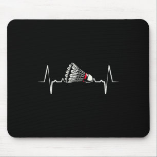 Heartbeat Ecg Shuttle Badminton Player Shuttle 2 Mouse Mat