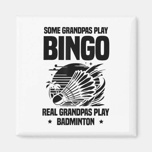 Heartbeat Ecg Shuttle Badminton Player Shuttle  Magnet (Front)