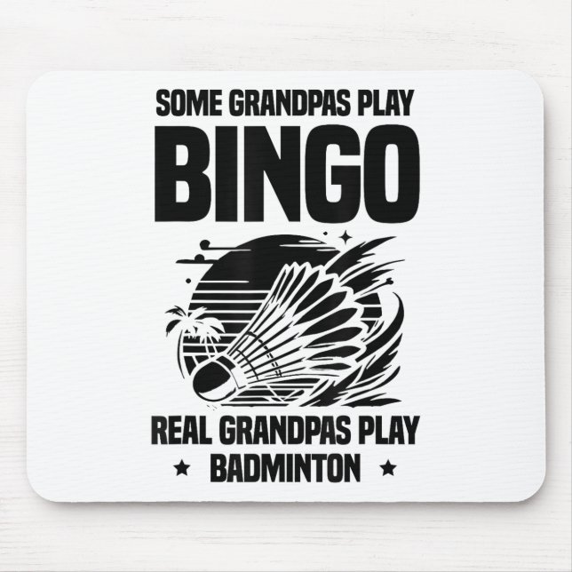 Heartbeat Ecg Shuttle Badminton Player Shuttle  Mouse Mat (Front)