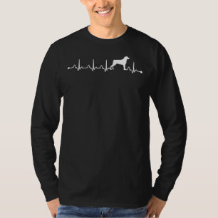 Heartbeat Ekg Proud Rottweiler Dog Mum Owner T-Shirt