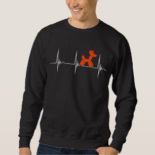 Heartbeat EKG Pulse Balloon Twister Animal Balloon Sweatshirt