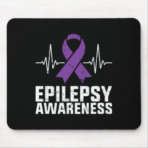 Heartbeat Epilepsy Awareness EpilepsyAwareness Mouse Mat