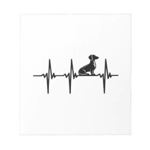 Heartbeat For Loyal Dachshund Dogs Notepad