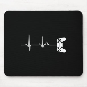 Heartbeat For Video Game Players Mouse Mat