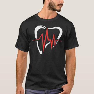 heartbeat Geek Dental Assistant Dentist Gear Denta T-Shirt