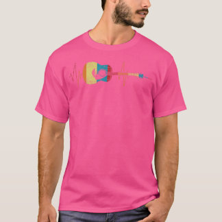 Heartbeat Guitar Gift For Guitar Players T-Shirt