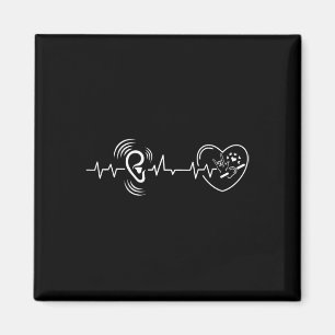Heartbeat Hand Sign Language Hearing Loss Awarenes Magnet