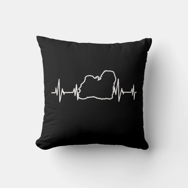 Heartbeat Havanese Dog Owner Dog Lover Gift Cushion (Front)