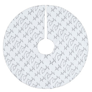 Heartbeat Horse Brushed Polyester Tree Skirt