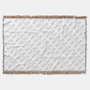 Heartbeat Horse Throw Blanket