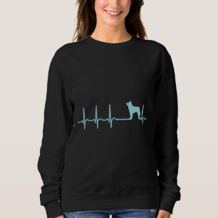 Heartbeat Husky Cool Funny Nerdy Comic Graphic H Sweatshirt