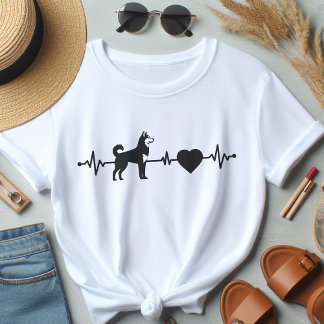 Heartbeat husky T-Shirt