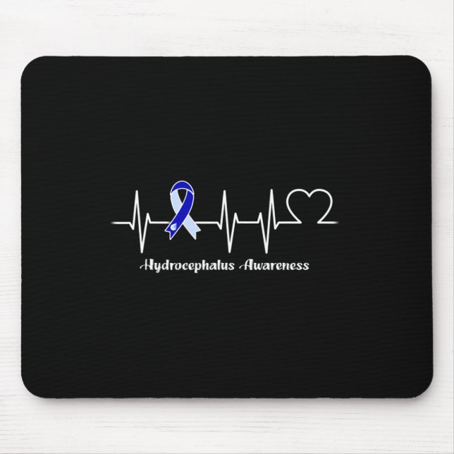 Heartbeat Hydrocephalus Warrior  Mouse Mat (Front)