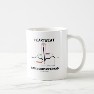 Heartbeat Is My Modus Operandi (Electrocardiogram) Coffee Mug