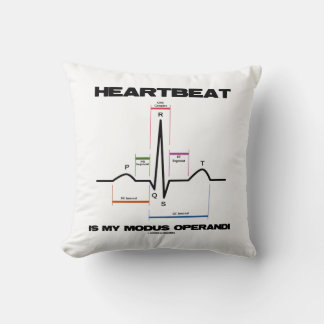 Heartbeat Is My Modus Operandi Sinus Rhythm Cushion
