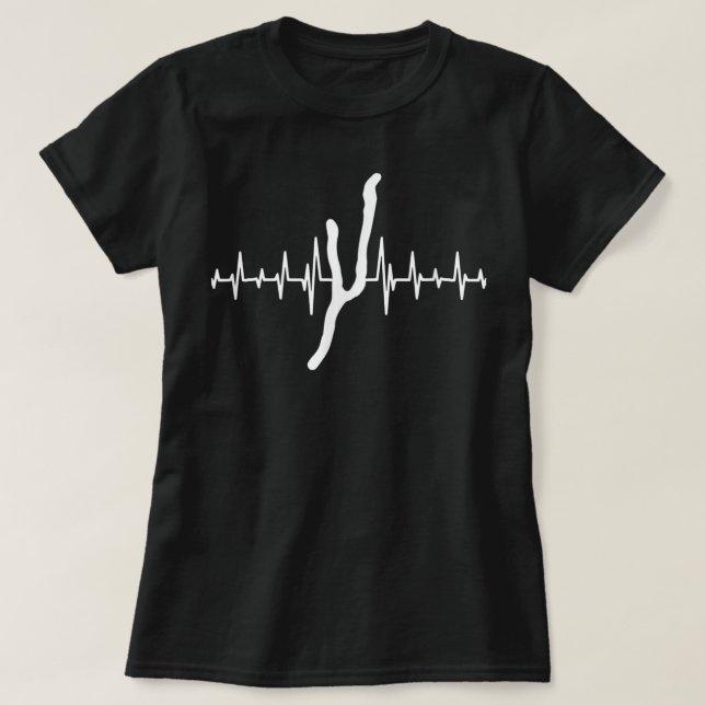 Heartbeat Keuka Lake - Finger Lakes Gifts - Lake L T-Shirt (Design Front)