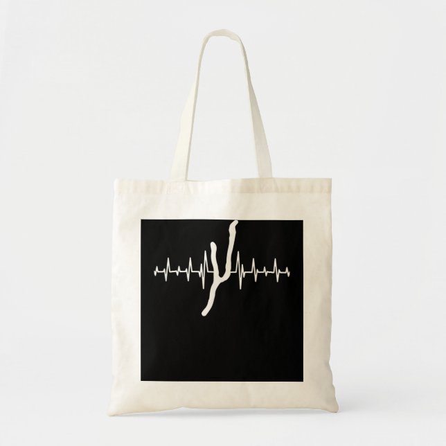 Heartbeat Keuka Lake - Finger Lakes Gifts - Lake L Tote Bag (Front)