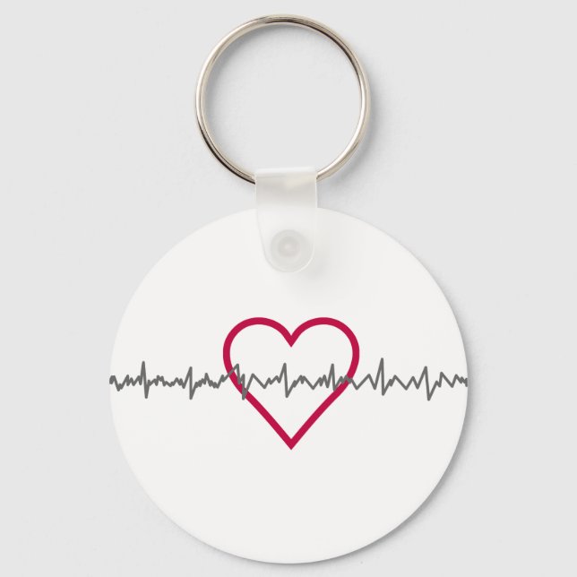 Heartbeat Key Ring (Front)