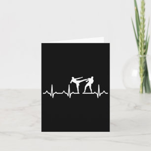Heartbeat Kickboxing Shirt Kick Boxing Karate Tee  Card
