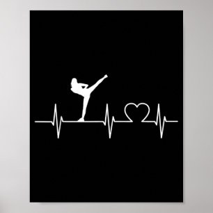 Heartbeat Kickboxing Taekwondo Martial Arts Poster