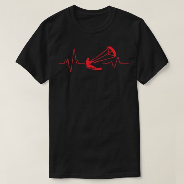 Heartbeat Kitesurfing DZ08 T-Shirt (Design Front)