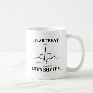 Heartbeat Life's Rhythm (ECG/EKG Heartbeat) Coffee Mug