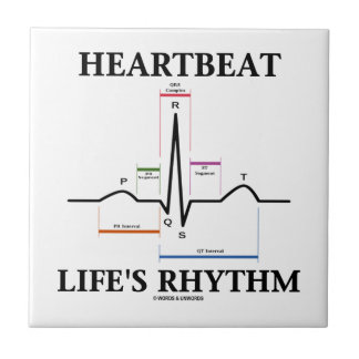 Heartbeat Life's Rhythm (ECG/EKG) Tile