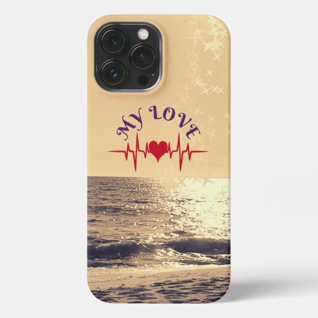 Heartbeat Love iPhone Case (Back)