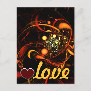 Heartbeat Love Postcard