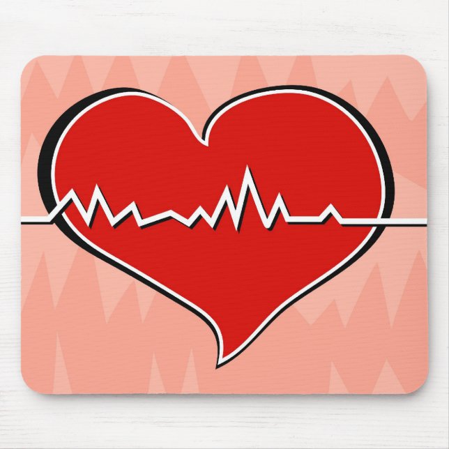 Heartbeat Mouse Mat (Front)