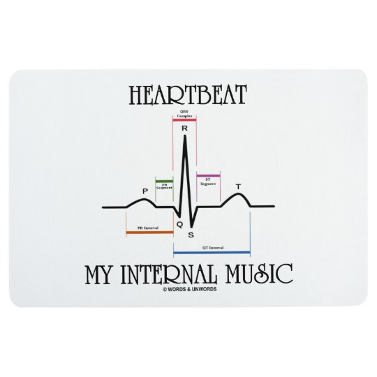 Heartbeat My Internal Music Ecg Ekg Sinus Rhythm Floor Mat