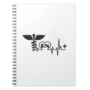 Heartbeat Nurse RN Gift Notebook