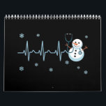 Heartbeat Nurse Snowman Christmas  Calendar<br><div class="desc">Heartbeat Nurse Snowman Christmas</div>