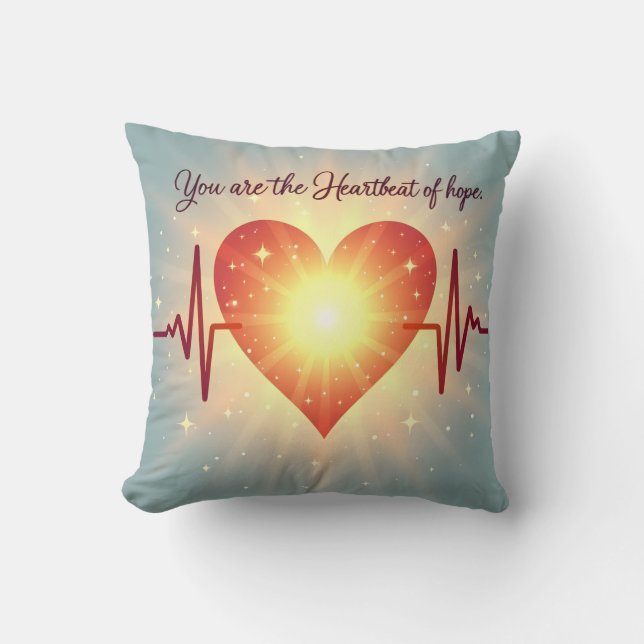 Heartbeat of Hope  Cushion (Front)