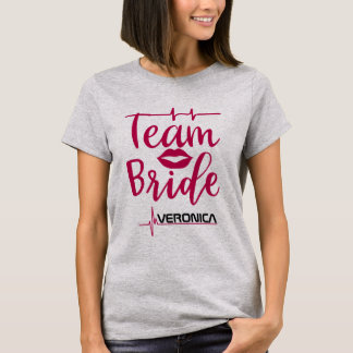Heartbeat of the Celebration: Team Bride T-Shirt