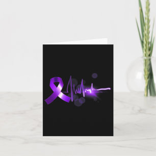 Heartbeat Opioid Ribbon Opioid Overdose Awareness  Card