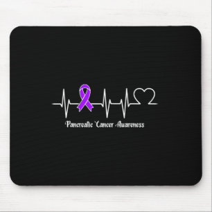 Heartbeat Pancreatic Cancer Warrior Mouse Mat
