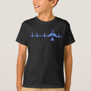Heartbeat plane gift T-Shirt