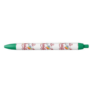 Heartbeat pride Heart, My valentine Black Ink Pen