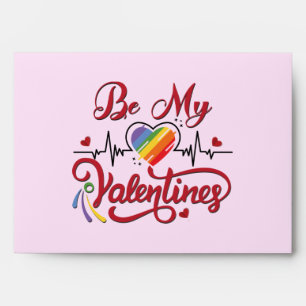 Heartbeat pride Heart, My valentine Envelope
